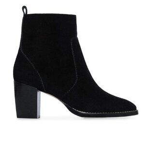 NEW BERNARDO Made In Brazil Suede Norwich Booties in black for women 725 8j4
